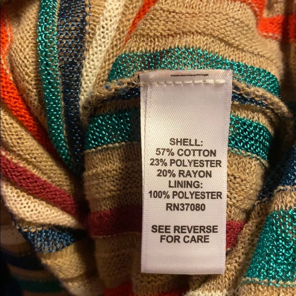 Cato Multi Color Vertical Stripe Sweater Dress - Picture 5 of 5